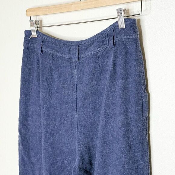 Free People Navy Blue Linen Blend Ankle Pants - Women’s US 6 - Picture 5 of 10